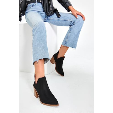 Kathemoi Women's Stylish Slip on Ankle Boots for All Occasions