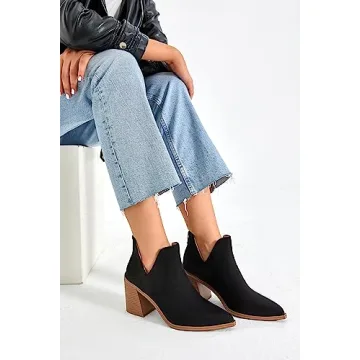 Kathemoi Women's Stylish Slip on Ankle Boots for All Occasions