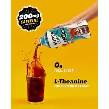 Super Coffee: Sugar Free Cold Brew Coffee, 32oz 6-Pack