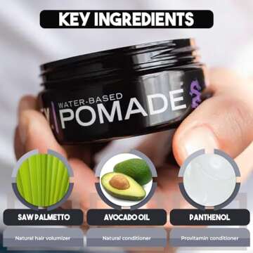 Billy Jealousy Lunatic Fringe Pomade for Men, 3 oz