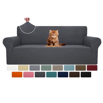 MAXIJIN Super Stretch Couch Cover for 3 Cushion Couch, 1-Piece Universal Sofa Covers Living Room Jac...