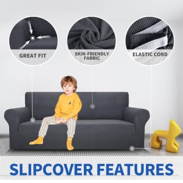 MAXIJIN Super Stretch Couch Cover for 3 Cushion Sofas