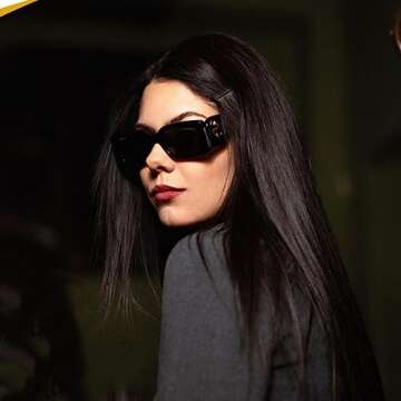 BCUYCF Square Sports Sunglasses with Small Frame, UV and Glare Protection - Perfect for Parties, Pho...