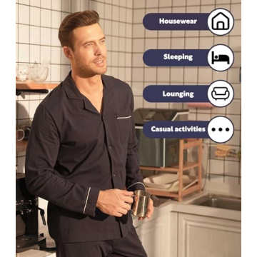 Soft Cotton Men's Pajamas Set with Pockets  - DAVID ARCHY