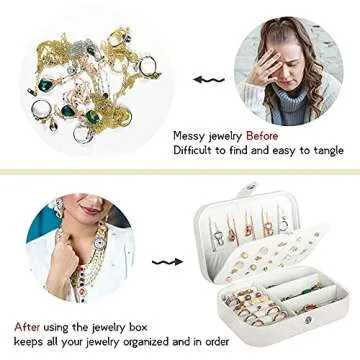 Travel Jewelry Box Mini Organizer for Women and Girls