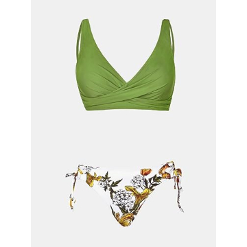 CUPSHE Women's Lace Up Bikini Stylish Swimwear