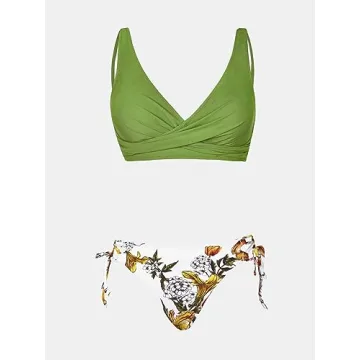 CUPSHE Women's Lace Up Bikini Stylish Swimwear