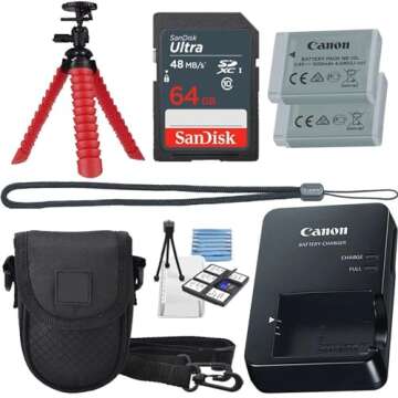 Canon PowerShot Digital Camera G7 X Mark II with Wi-Fi & NFC, LCD Screen, and 1-inch Sensor - (Black) 12 Piece Value Bundle (Renewed)