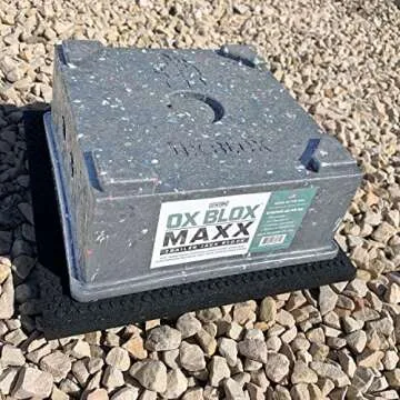 EKON 4-Pack RV Jack Stabilizer Pads 12x12x0.75 - Slip-Resistant RV Jack Pads - Rubber Levelers for Campers and Trailers - Prevents Sinking and Aids in Stabilizing