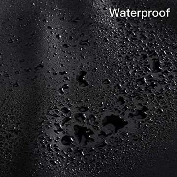 NOOA Waterproof Barber or Haircut Cape for Men, Unisex Black with Adjustable Neck Size, 41.5 x 58 inches Hairdresser Cape for Hair Treatment - Cutting/Coloring/Perming