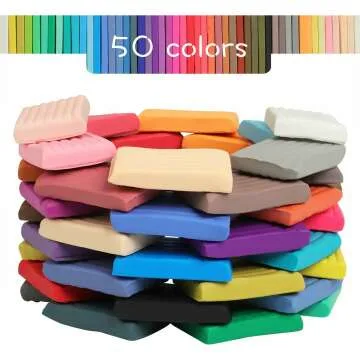 50 Colors Polymer Clay Set with Sculpting Tools