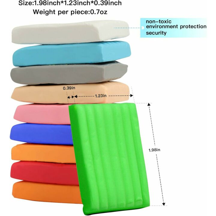 50 Colors Polymer Clay Set with Sculpting Tools