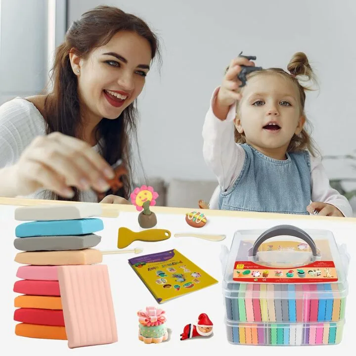 50 Colors Polymer Clay Set with Sculpting Tools