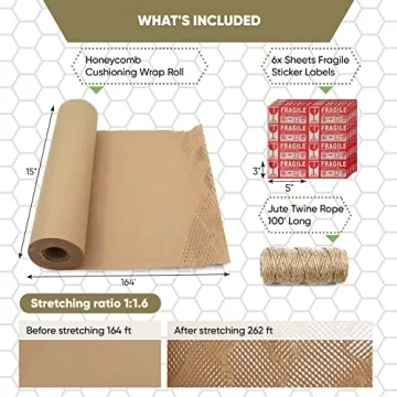 Eco-friendly Honeycomb Packing Paper for Fragile Items