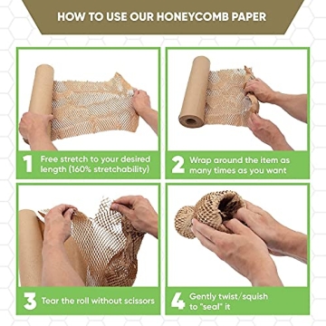 Eco-friendly Honeycomb Packing Paper for Fragile Items