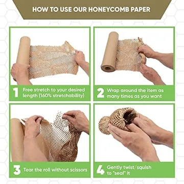 Eco-friendly Honeycomb Packing Paper for Fragile Items