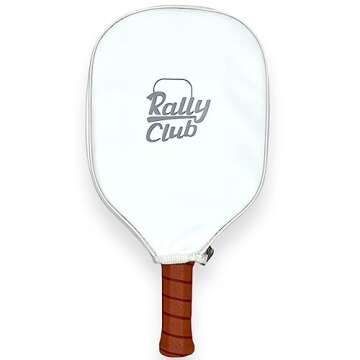 Rally Club Pickleball Paddles for Men & Women | Carbon Fiber and Polymer Honeycomb Composite Core | Lightweight Durable | Uniquely Designed Stylish Pickleball Set & Single Paddles | Dune