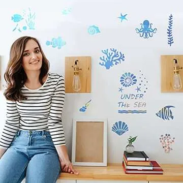 20 Ocean Creature Stencils for Creative DIY Crafts