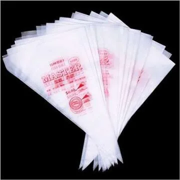 Piping Pastry Bag Pack of 100 Plastic Disposable Cream Pastry Bag Cake Icing Sugarcraft Cupcake Pipi...