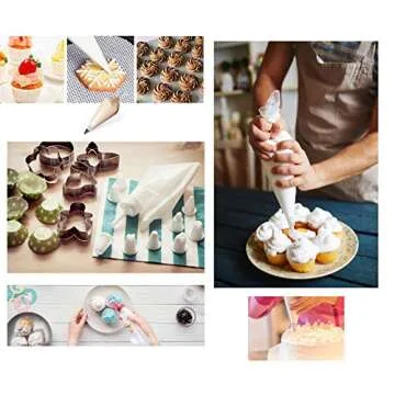 Piping Pastry Bag 100 Pack for Cake Icing and Decorating