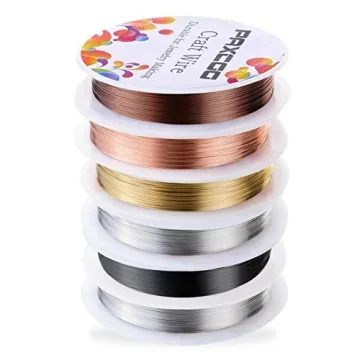 PAXCOO 6 Pack Jewelry Beading Wire Set for Crafting