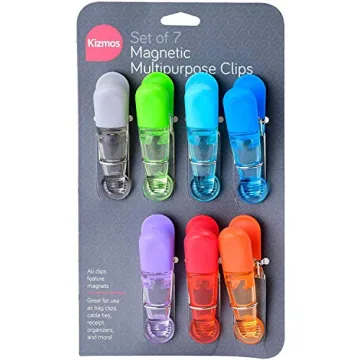 Kizmos Magnetic Multipurpose Bag Clips - Set of 7