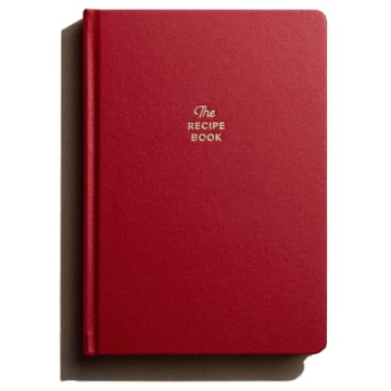 Kunitsa Co. Recipe Notebook - Hardcover Blank Recipe Book with 100 Recipes and Prompts