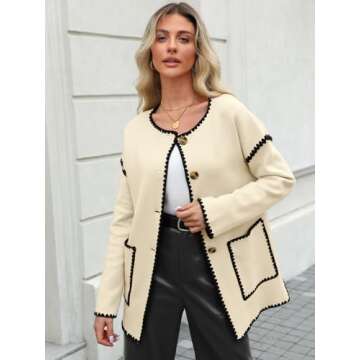 LILLUSORY Women's Open Front Cardigans for Stylish Fall