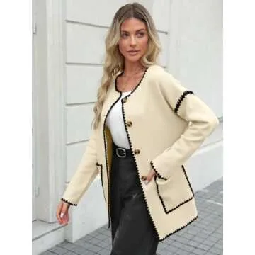 LILLUSORY Women's Open Front Cardigans for Stylish Fall