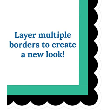 Stylish Black and White Wavy Line Borders for Decor