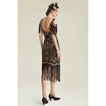 Elegant BABEYOND 1920s Flapper Dress for Vintage Events
