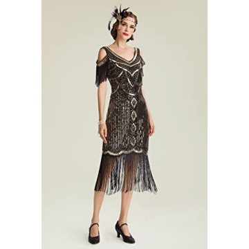 Elegant BABEYOND 1920s Flapper Dress for Vintage Events