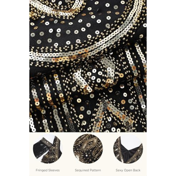 Elegant BABEYOND 1920s Flapper Dress for Vintage Events