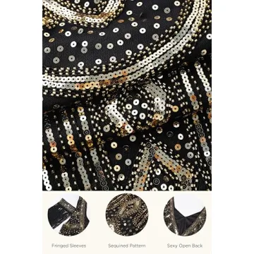 Elegant BABEYOND 1920s Flapper Dress for Vintage Events