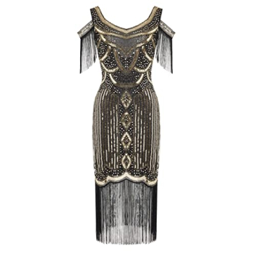 Elegant BABEYOND 1920s Flapper Dress for Vintage Events