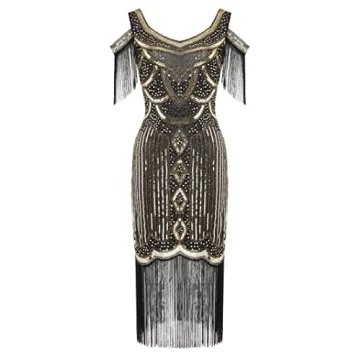 Elegant BABEYOND 1920s Flapper Dress for Vintage Events