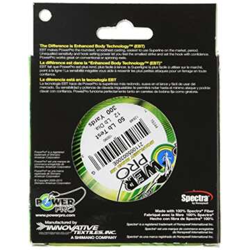 PowerPro Braided Fishing Line - Moss_Green - 50lb - 300yd/275m (21100500300E)