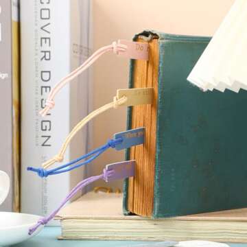 Skyygemm 10 Pcs Christian Bookmarks for Women Leather Bookmarks Handmade Bible Bookmarks Christian Gifts for Women Book Lovers Readers Church Book Club(Pastel)