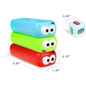 wonuu Timber Tower Block Stacking Game for Kids