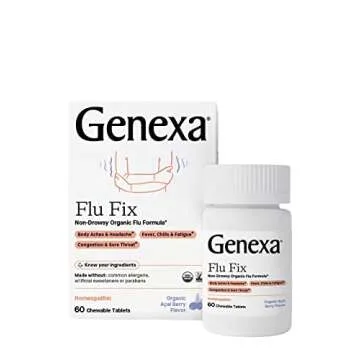 Genexa Cold Crush & Flu Fix Bundle | Multi-Symptom Cold & Flu Relief | Delicious Organic Acai Berry Flavor | Certified Organic & Non-GMO | Homeopathic Remedy Made Clean