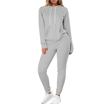 FUPHINE Women Two Piece Outfits Long Sleeve Hoodie Jogger Pants Lounge Sets Tracksuit Fall Sweatsuit...