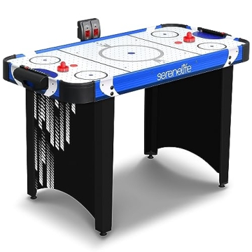 SereneLife 48" Air Hockey Game Table - Perfect for Endless Fun!
