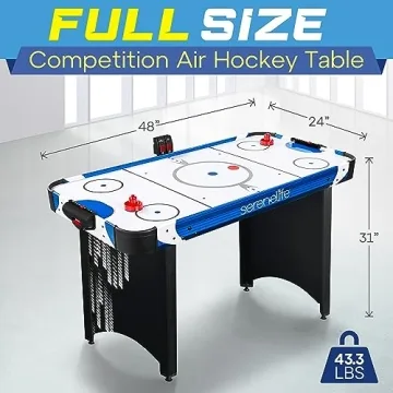 Buy SereneLife 48 inch Air Hockey Table with Scoreboard