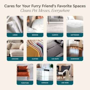 Puracy Pet Stain and Odor Remover - Enzyme Cleaner for Dog Urine and Poop Carpet - Pet Urine Enzyme Cleaner - Cat Pee Enzyme Cleaner for Cat Urine Enzyme Cleaner Destroyer - Cucumber & Mint, 25oz