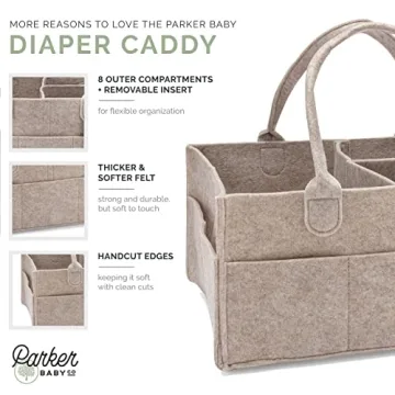 Parker Baby Diaper Caddy - Essential Storage Organizer