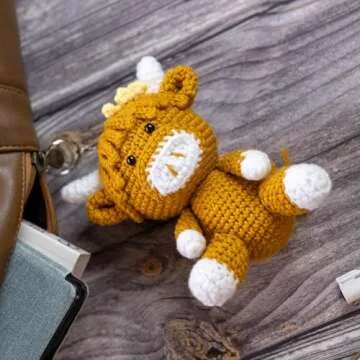 Adorable VIOZOFA Highland Cow Gift - Unique Knitted Decor