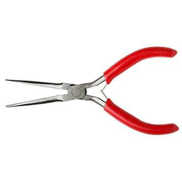 Excel Blades Soft Grip Needle Nose Pliers, 5.5 Inch Precision Tool Ideal for Jewelry Making, Bending...