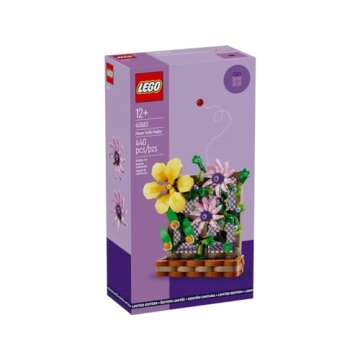 LEGO Flower Trellis Display 40683 - Spring Floral Home Decor Set with Vibrant Blooms and Trellis Det...