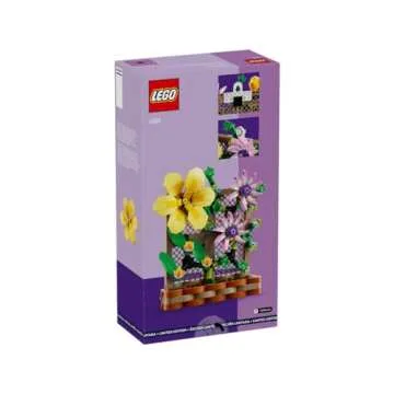LEGO Flower Trellis Display 40683 - Spring Floral Home Decor Set with Vibrant Blooms and Trellis Detailing for Kids and Adults (440 pcs)