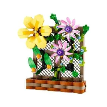 LEGO Flower Trellis Display 40683 - Spring Floral Home Decor Set with Vibrant Blooms and Trellis Detailing for Kids and Adults (440 pcs)